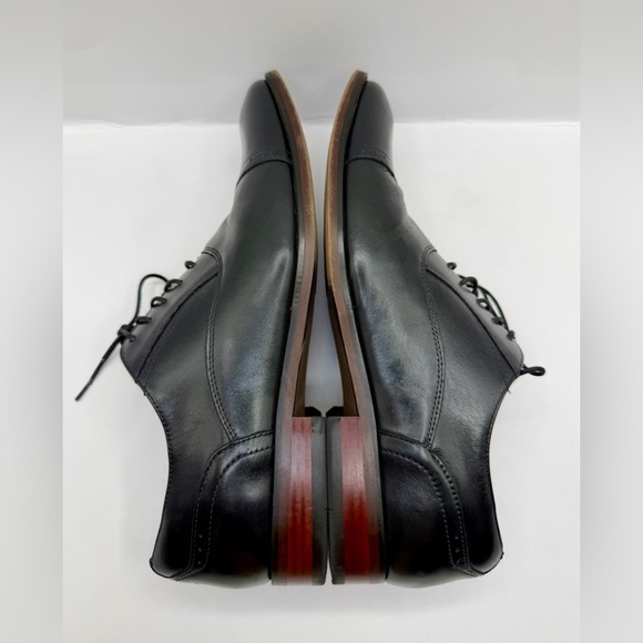 FLORSHEIM Black Leather Cap Toe Oxford Dress Shoes Men's 8.5 VGC - Picture 6 of 9